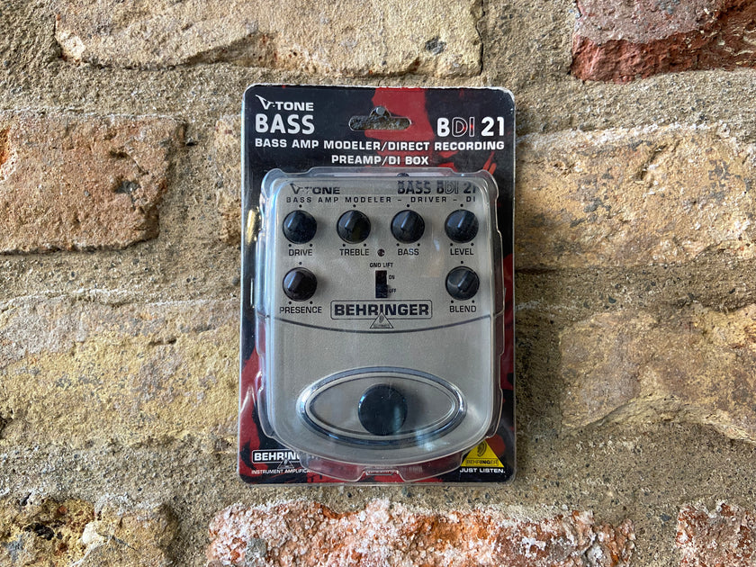 behringer bdi21 v tone bass driver di pedal Behringer BDI21 V-Tone Bass Driver DI