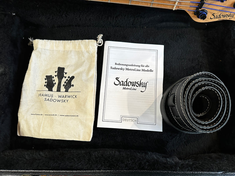 Sadowsky Limited Edition Metroline MM-Style 5-String Natural Transparent Satin 2022