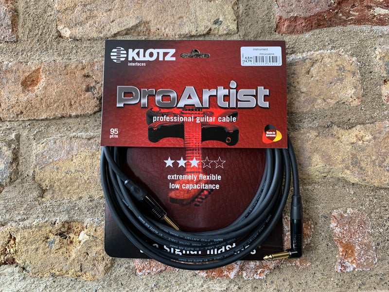 Klotz Cables Pro Artist Professional Guitar Cable