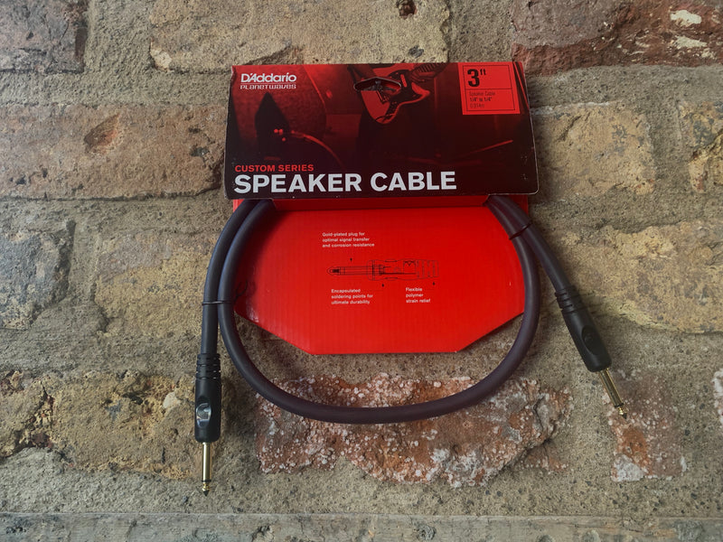 D'Addario Custom Series Speaker Cable 3ft
