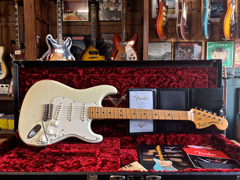 Fender Custom Shop '68 Strat Relic Time Machine Aged Olympic White