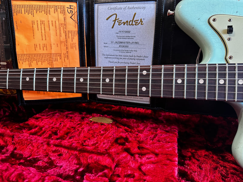Fender Custom Shop Dealer Select '61 Jazzmaster Wide Range Relic Surf Green Left-Handed 2022