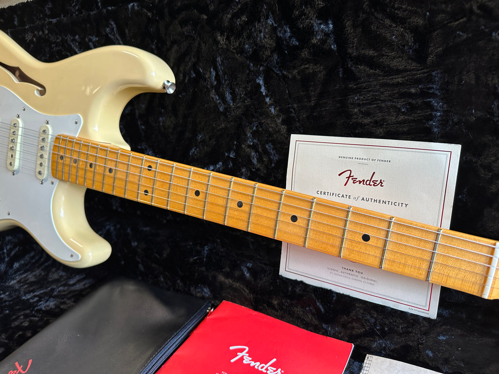 Fender Eric Johnson Thinline Stratocaster Vintage White Some Neck Guitars