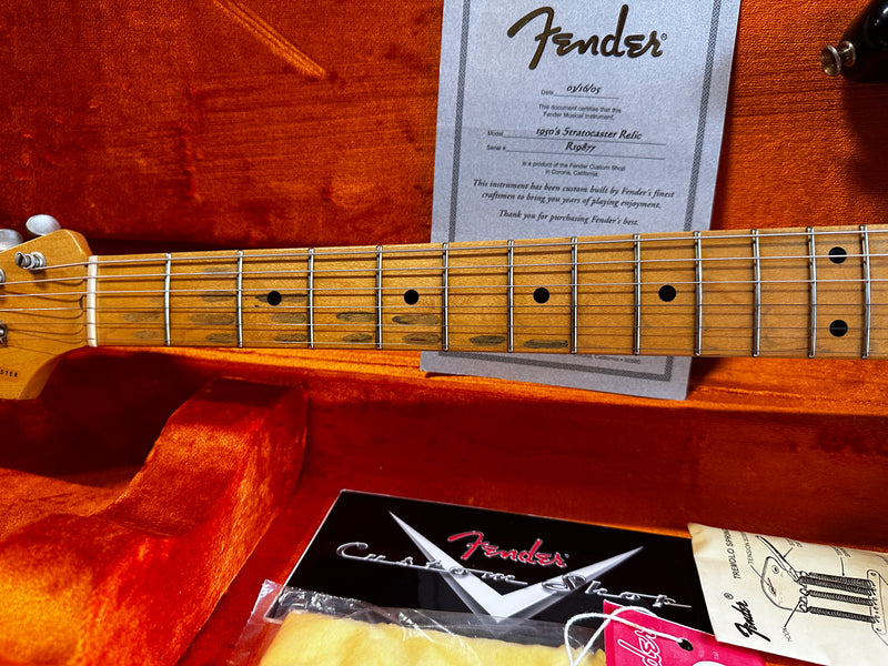 Fender Custom Shop '50's Stratocaster Relic Left-Handed Black 2005