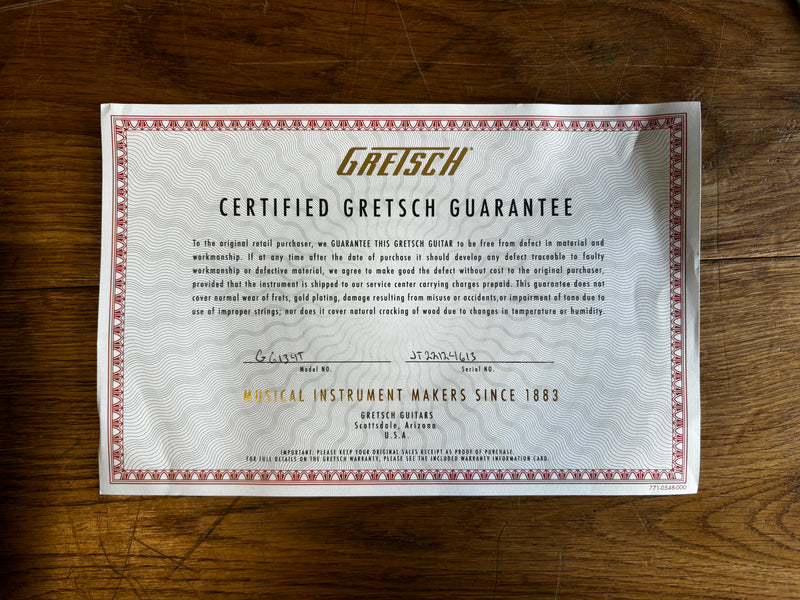 Gretsch G6134T-140 140th Anniversary Double Platinum Penguin 2023