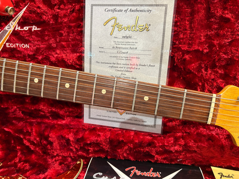 Fender Custom Shop '62 Stratocaster Reissue Brazilian Rosewood Fretboard Fiesta Red 2010