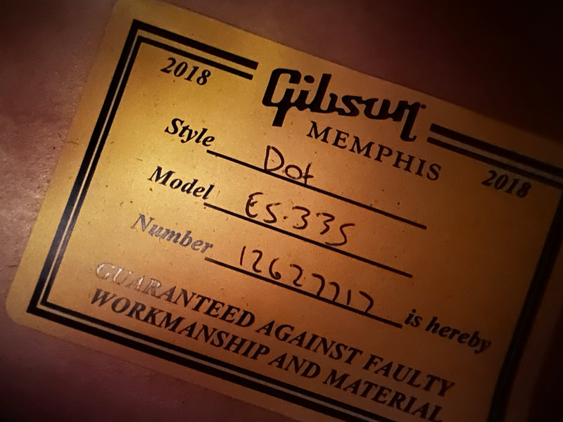 Gibson Memphis ES-335 Dot Blue Burst 2018