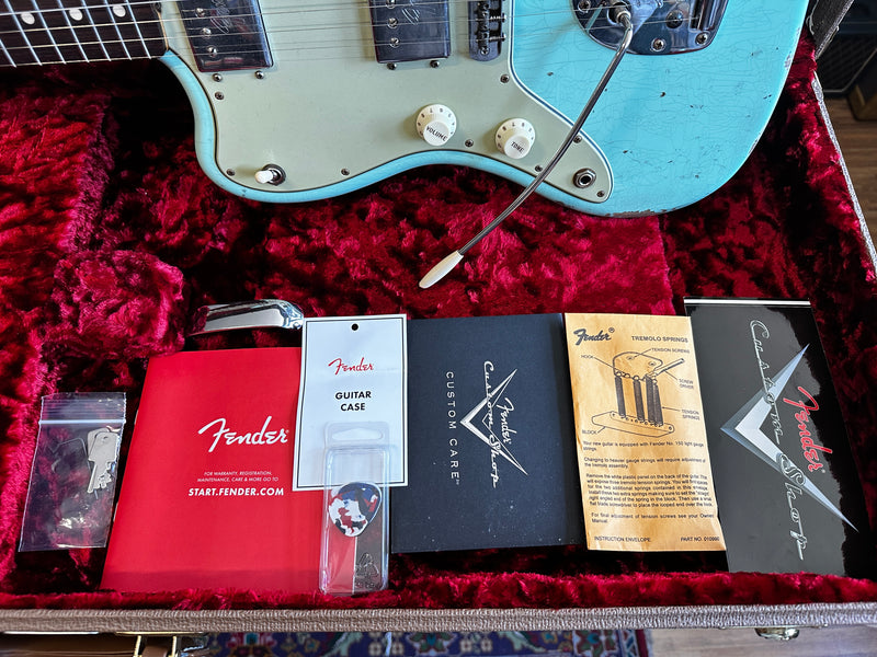 Fender Custom Shop Dealer Select '61 Jazzmaster Wide Range Relic Surf Green Left-Handed 2022