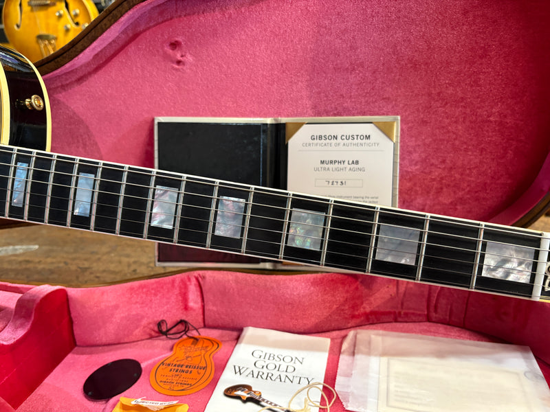 Gibson Custom Shop Murphy Lab '57 Les Paul Custom Reissue Ultra Light Aged Ebony 2022