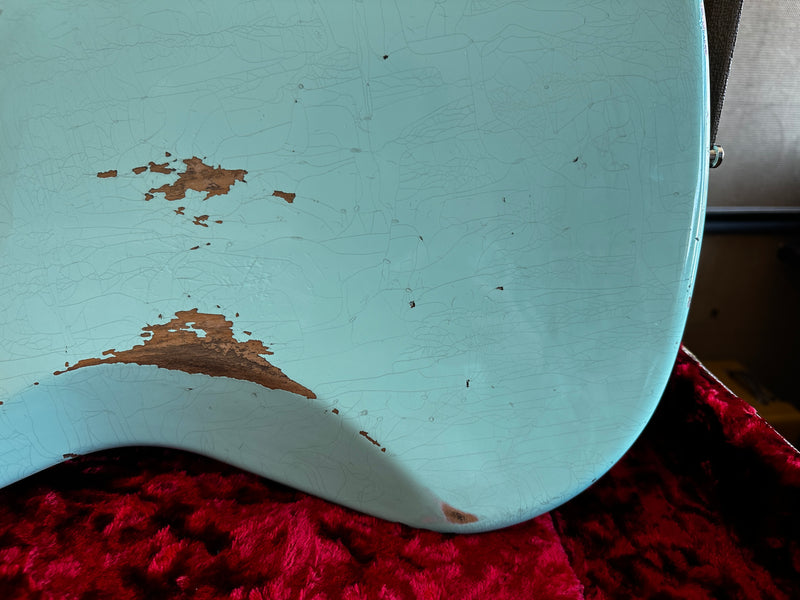 Fender Custom Shop Dealer Select '61 Jazzmaster Wide Range Relic Surf Green Left-Handed 2022