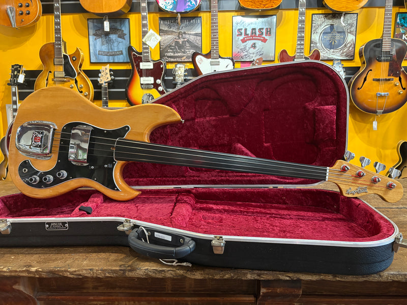 Hagstrom Scanbass Fretless Natural 1975