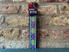 D'Addario Pad Lock Woven Guitar Strap Parallel Flowers