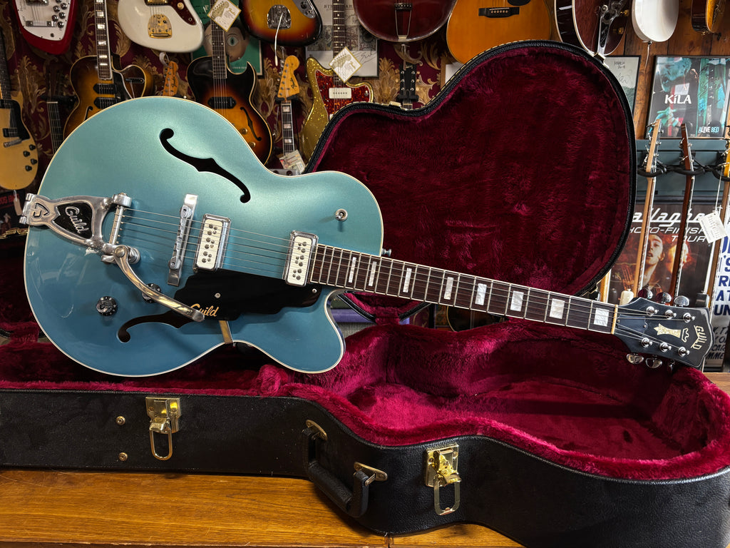 Guild X-160 Rockabilly Metallic Blue 1997 - Some Neck Guitars