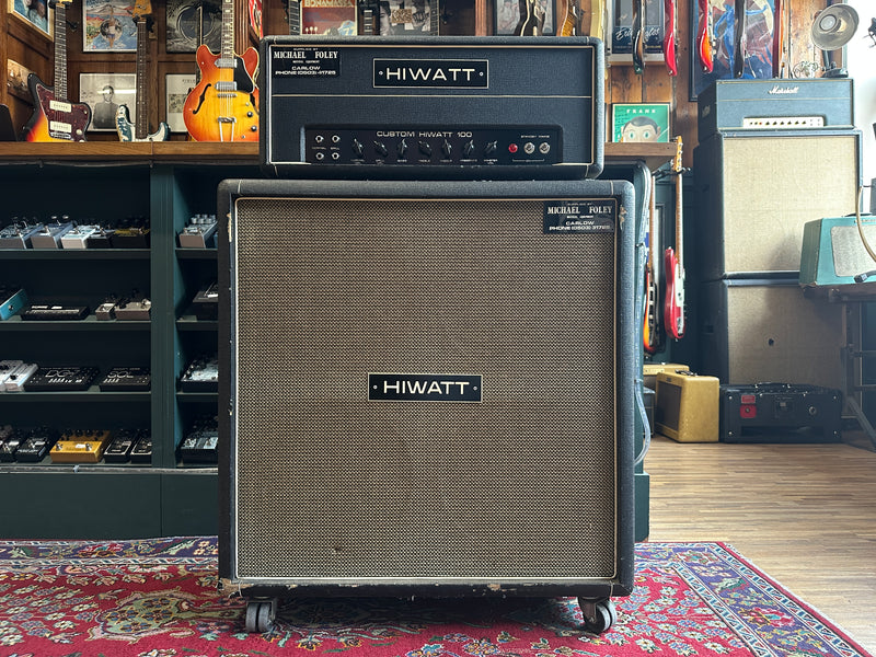 Hiwatt DR-103 Head & SE4122 4x12" Cabinet 1970