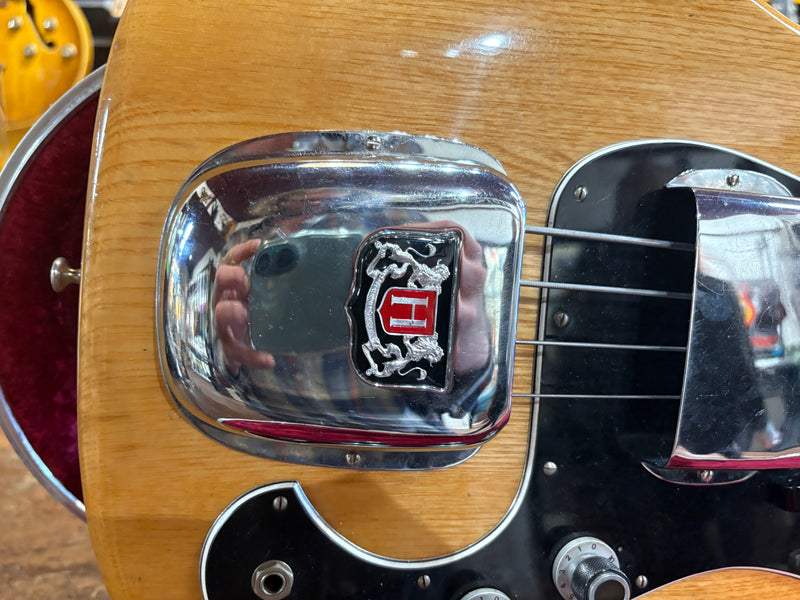 Hagstrom Scanbass Fretless Natural 1975