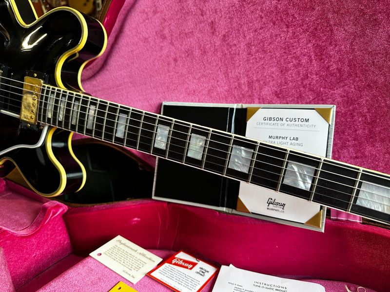 Gibson Custom Shop Murphy Lab '59 ES-355 Ultra Light Aged Ebony 2022