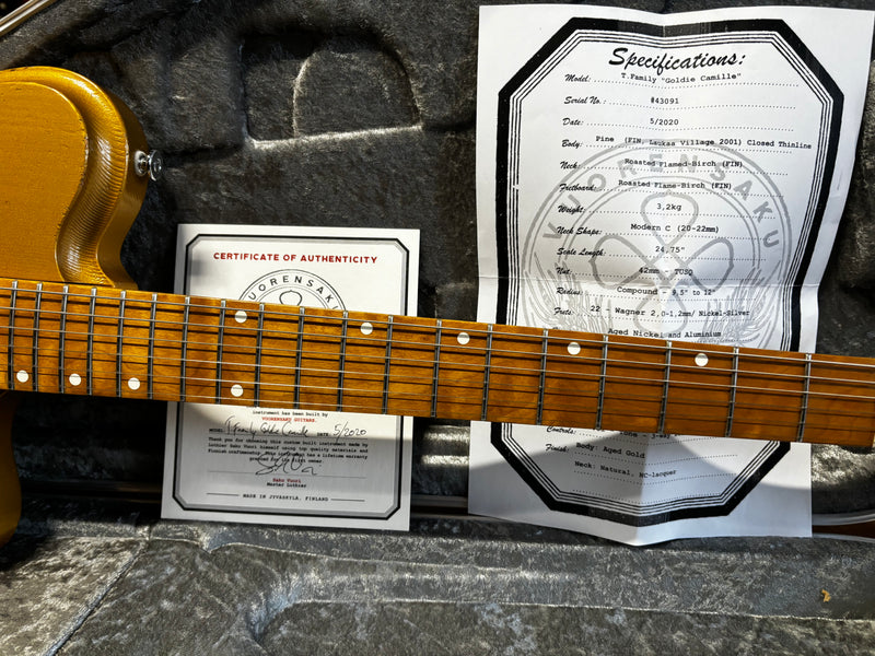 Vuorensaku Guitars T. Family Goldie Camille Aged Gold 2020