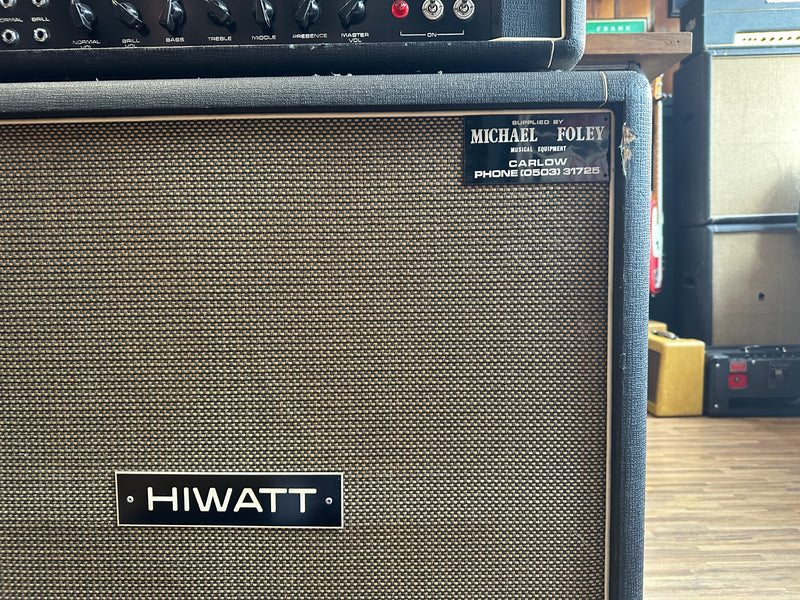 Hiwatt DR-103 Head & SE4122 4x12" Cabinet 1970