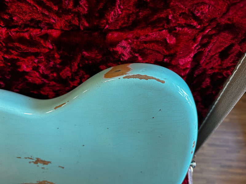 Fender Custom Shop Dealer Select '61 Jazzmaster Wide Range Relic Surf Green Left-Handed 2022