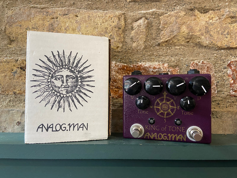 Analogman King of Tone V4 Dual Overdrive With Red Side High Gain Option