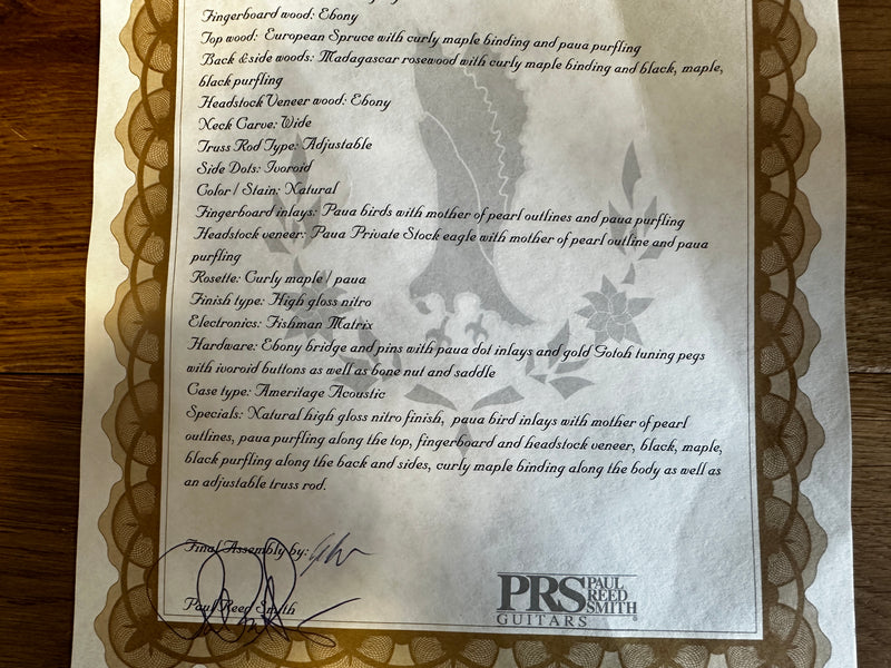 PRS Private Stock Angelus Cutaway 2015