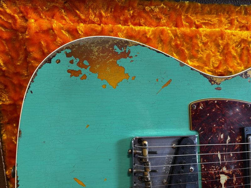 Fender Custom '60 HS Telecaster Custom Heavy Relic Aged Seafoam Green Over Sunburst 2020