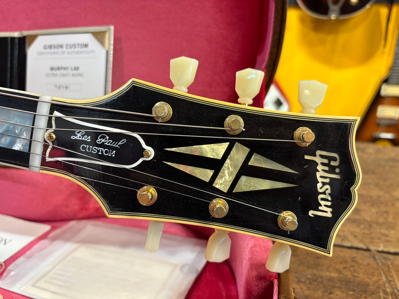 Gibson Custom Shop Murphy Lab '57 Les Paul Custom Reissue Ultra Light Aged Ebony 2022