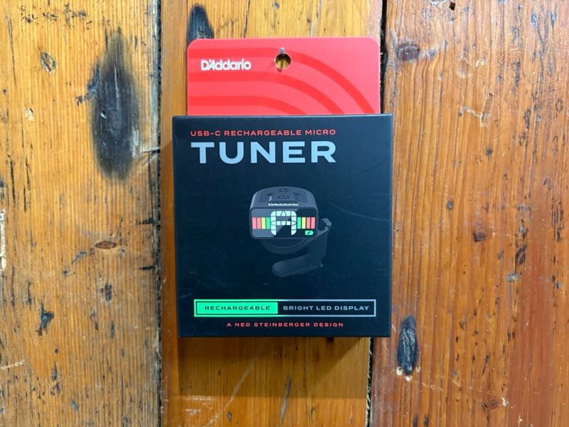 D'Addario USB-C Rechargeable Micro Tuner