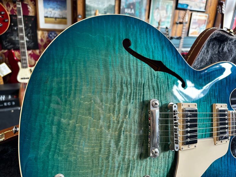 Gibson Memphis ES-335 Block Figured Aquamarine 2018