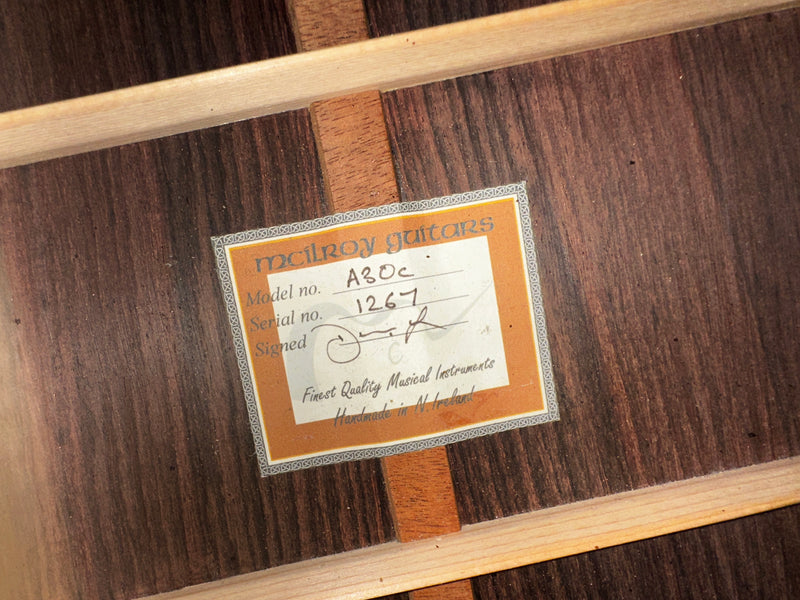 McIlroy A30c Sitka Spruce/East Indian Rosewood 2021