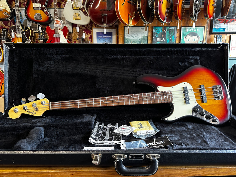 Fender American Deluxe Jazz Bass Left-Handed Sunburst 2007