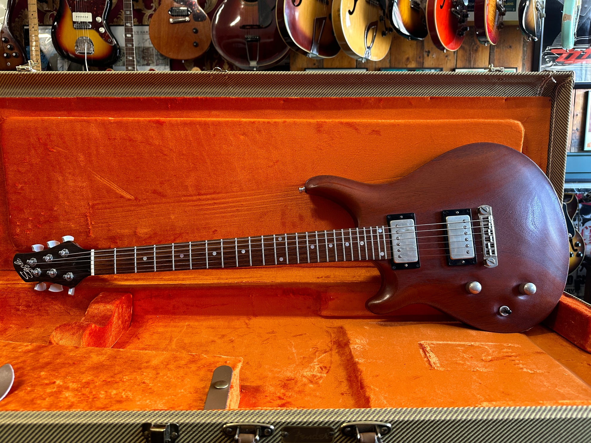 Patrick Eggle Berlin Stage Left-Handed Brazilian Mahogany Natural 1990 ...