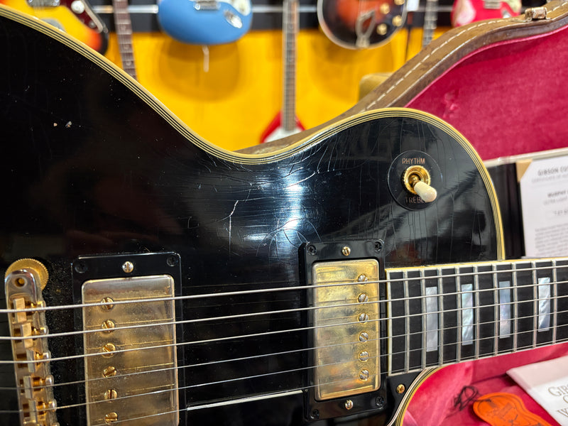 Gibson Custom Shop Murphy Lab '57 Les Paul Custom Reissue Ultra Light Aged Ebony 2022