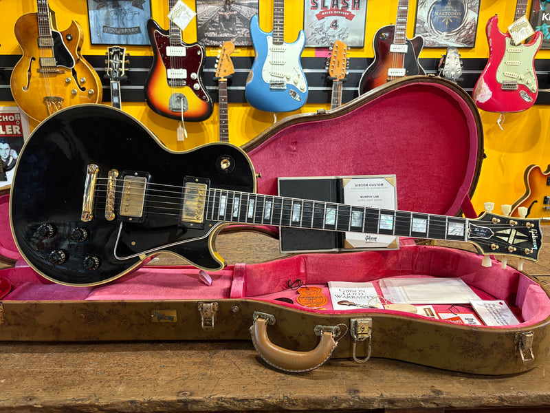 Gibson Custom Shop Murphy Lab '57 Les Paul Custom Reissue Ultra Light Aged Ebony 2022