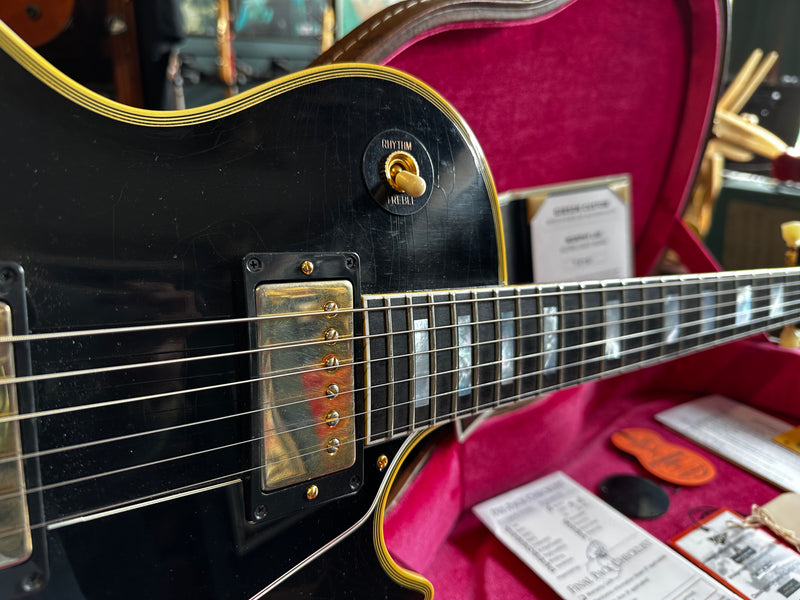 Gibson Custom Shop Murphy Lab '57 Les Paul Custom Reissue Ultra Light Aged Ebony 2022