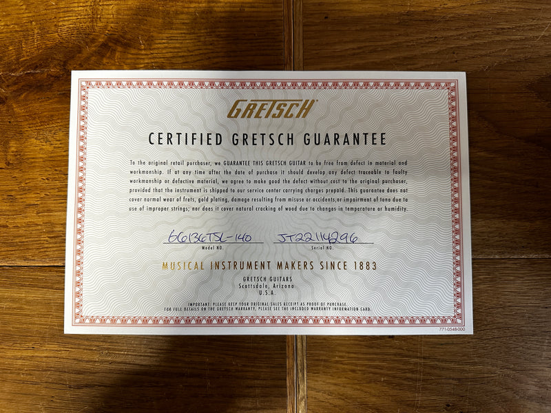 Gretsch G6136T-140 140th Anniversary Double Platinum Falcon 2023