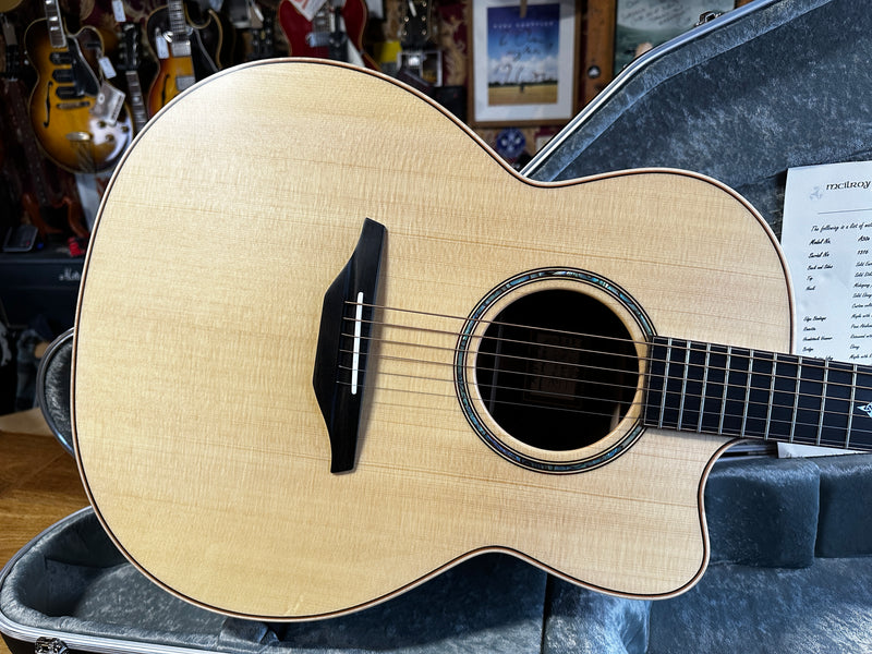 McIlroy A30c East Indian Rosewood/Sitka Spruce Natural 2023
