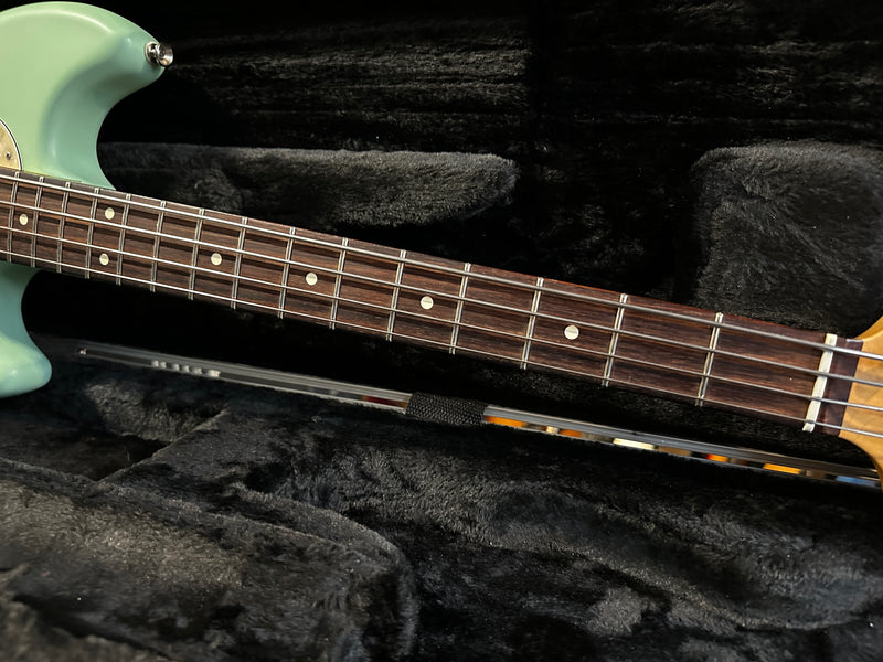 Fender American Performer Mustang Bass Satin Surf Green 2018