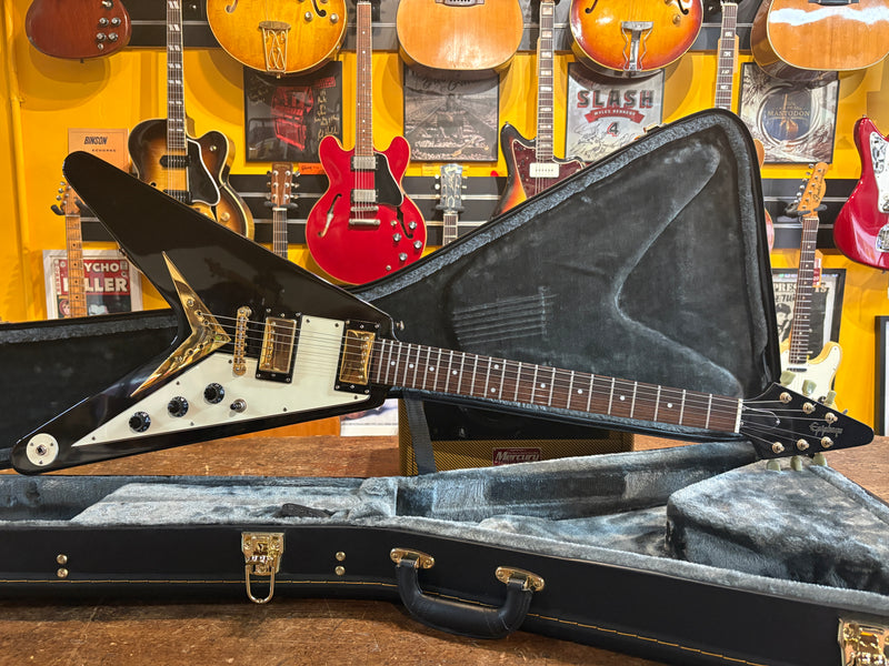 Epiphone '58 Korina Flying V Ebony 2006 - Some Neck Guitars