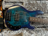 Sterling by Music Man Stingray Ray34 Poplar Burl Neptune Blue Satin