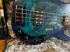 Sterling by Music Man Stingray Ray34 Poplar Burl Neptune Blue Satin