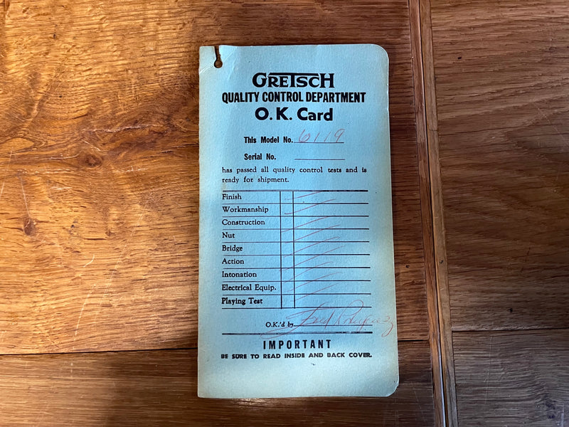 Gretsch 6119 Chet Atkins Tennessean Dark Cherry 1965