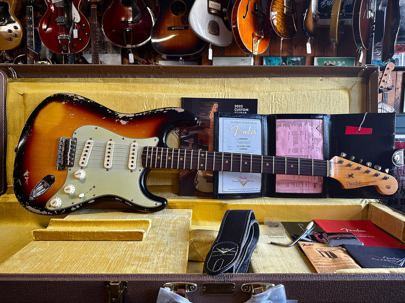 Fender Custom Shop '61 Stratocaster Heavy Relic Faded Sunburst 2023