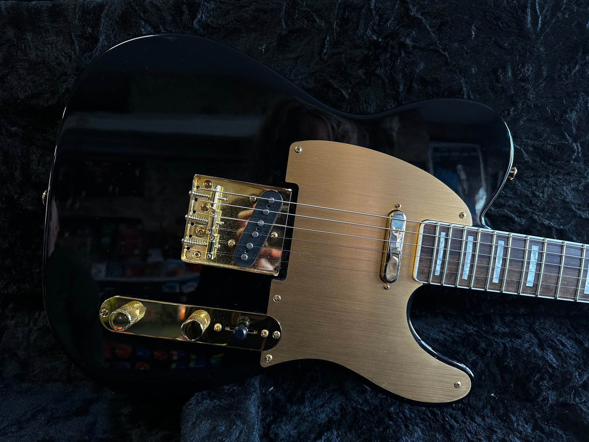Squier 40th Anniversary Telecaster Gold Edition Black 2022 Some Neck Squier 40th Anniversary Telecaster Gold Edition Black 2022 Some Neck
