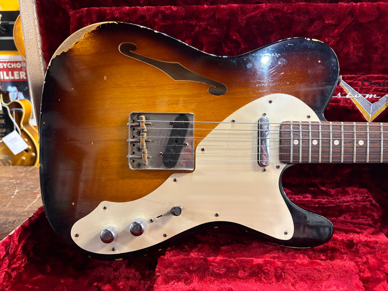 Fender Custom Shop '50s Thinline Telecaster Relic Rosewood Neck Limited Edition Sunburst 2016