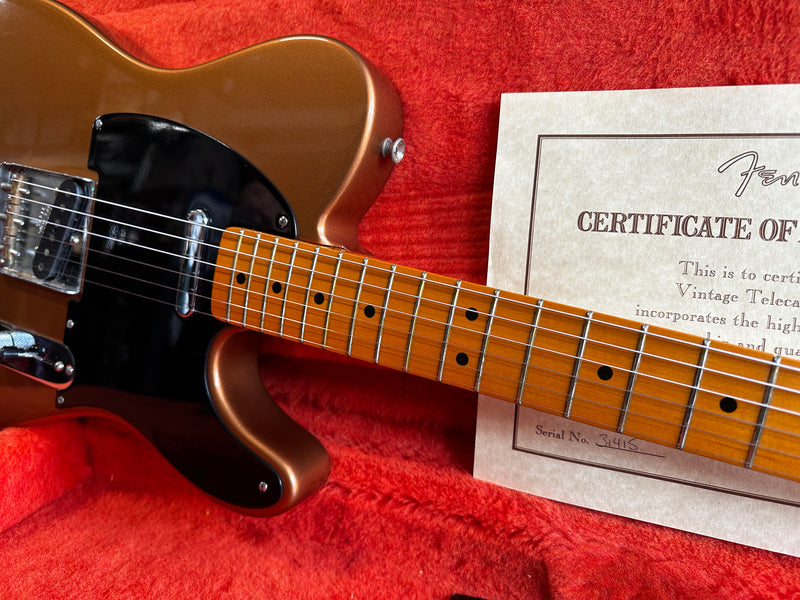 Fender American Vintage '52 Telecaster Limited Edition Copper Metallic 1997