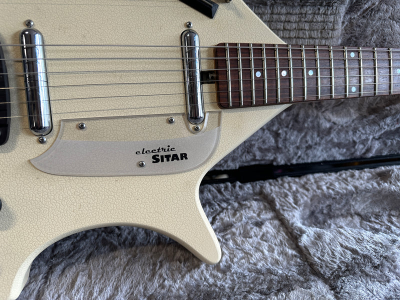 Jerry Jones Master Electric Sitar White Gator Crackle 2003
