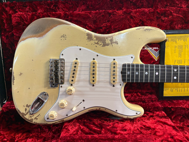 Fender Custom Shop '67 Stratocaster Heavy Relic Aged Vintage White 2021