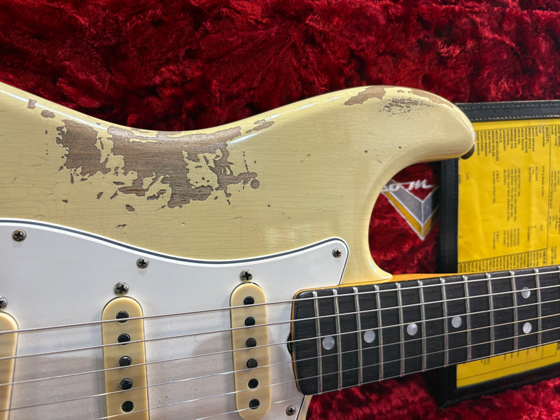 Fender Custom Shop '67 Stratocaster Heavy Relic Aged Vintage White 2021