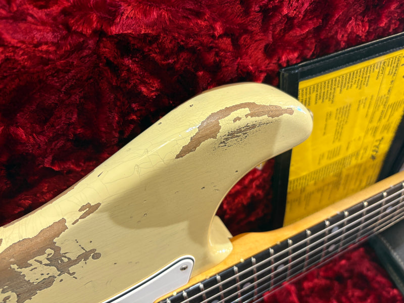 Fender Custom Shop '67 Stratocaster Heavy Relic Aged Vintage White 2021